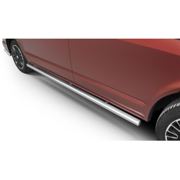 Side Steps, Steeler 4x4 Side Bars, Color Silver, Volkswagen Transporter T6 2015 - Present - EDK.ro