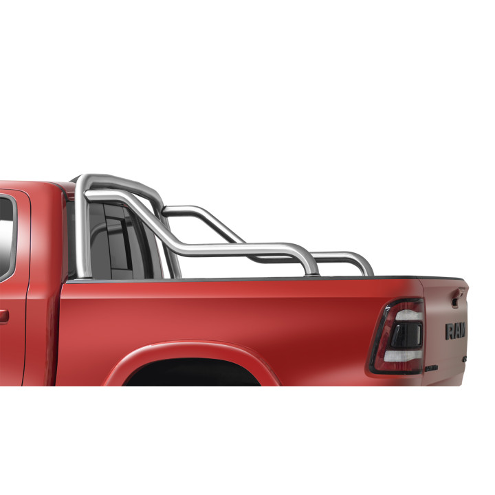 Stainless Steel Rollbar, Steeler 4x4 Single Hoop, Silver Color, Dodge RAM 1500 2019 - Present - EDK.ro