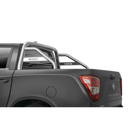 Stainless Steel Rollbar, Steeler 4x4 Single Hoop, Silver Color, SsangYong Musso 2018 - 2021 - EDK.ro