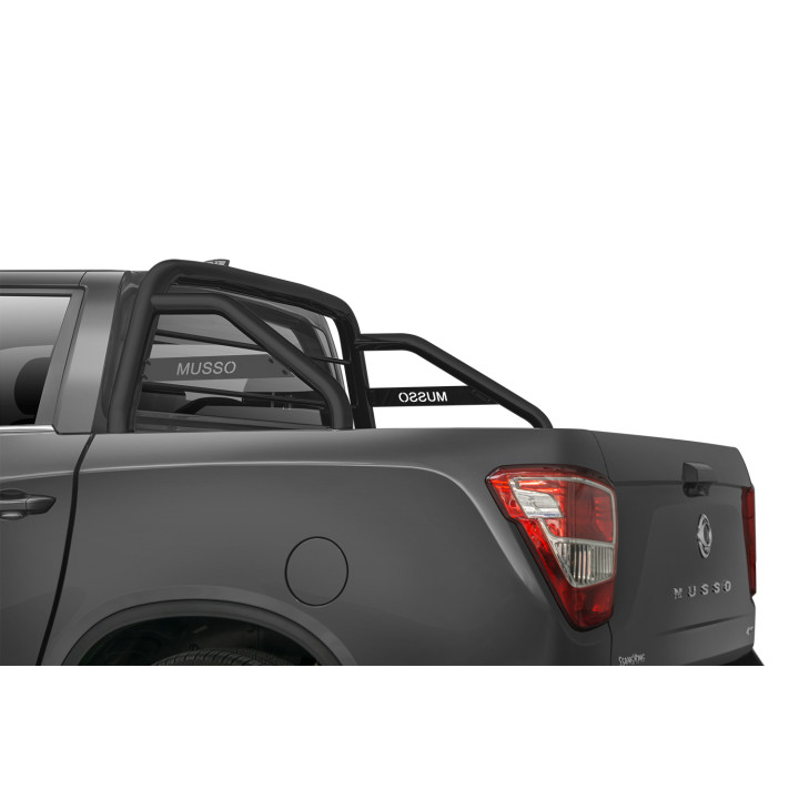 Stainless Steel Rollbar, Steeler 4x4 Single Hoop, Silver Color, SsangYong Musso 2018 - 2021 - EDK.ro