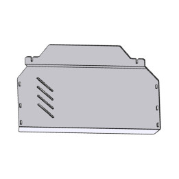 Aluminium Skid Plate for Engine Compartment and Transmission Housing, Steeler 4x4, Ford Transit 2014 - 2019 - EDK.ro