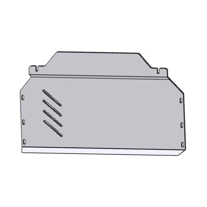 Aluminium Skid Plate for Engine Compartment and Transmission Housing, Steeler 4x4, Ford Transit 2014 - 2019 - EDK.ro
