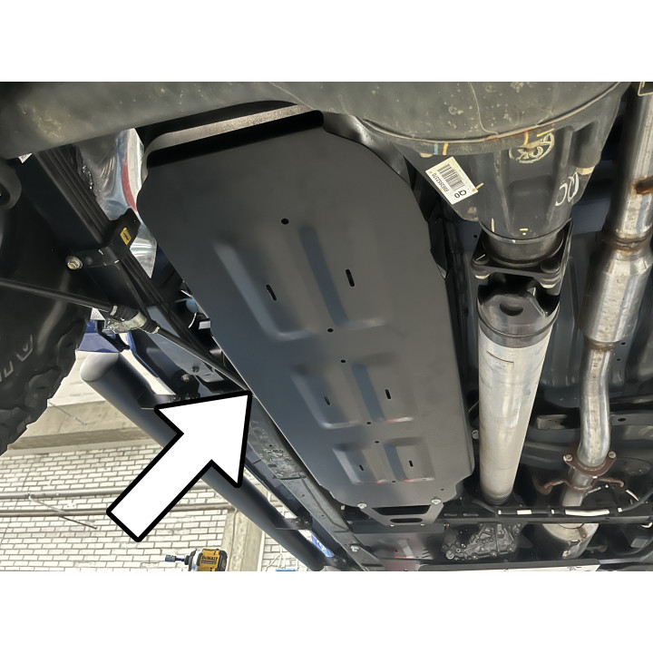 Aluminium Skid Plate for Reinforced Fuel Tank, Steeler 4x4, Isuzu D-Max 2020 - Present - EDK.ro