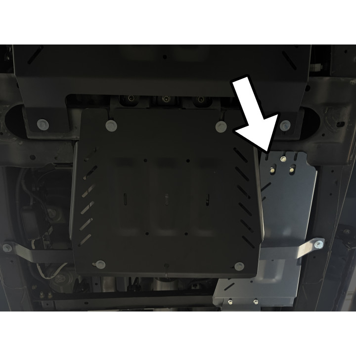 Aluminium Skid Plate for Reinforced AdBlue Fuel Tank, Steeler 4x4, Isuzu D-Max 2020 - Present - EDK.ro