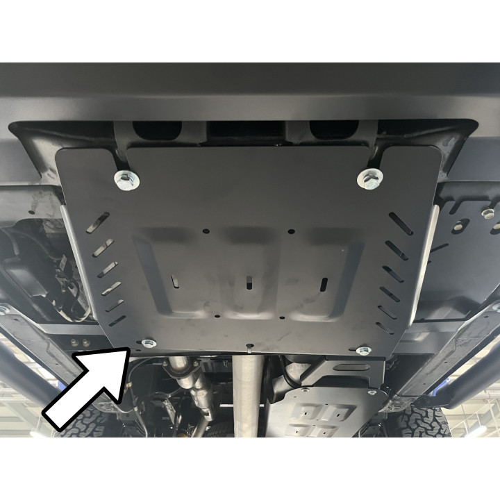 Aluminium Skid Plate for Reinforced Transfer Case, Steeler 4x4, Isuzu D-Max 2020 - Present - EDK.ro