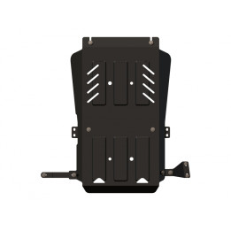 Steel Skid Plate for Transmission and Transfer Case, Steeler 4x4, Mitsubishi L200 2006 - 2009 - EDK.ro