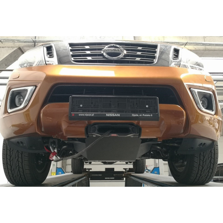Scut Aluminiu pentru Placă de Montare Ascunsă pentru Troliu cu Placă de Protecție pentru Radiator, Steeler 4x4, Nissan Navara 20