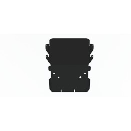 Steel Skid Plate for Engine Compartment, Steeler 4x4, SsangYong Musso 2018 - Present - EDK.ro