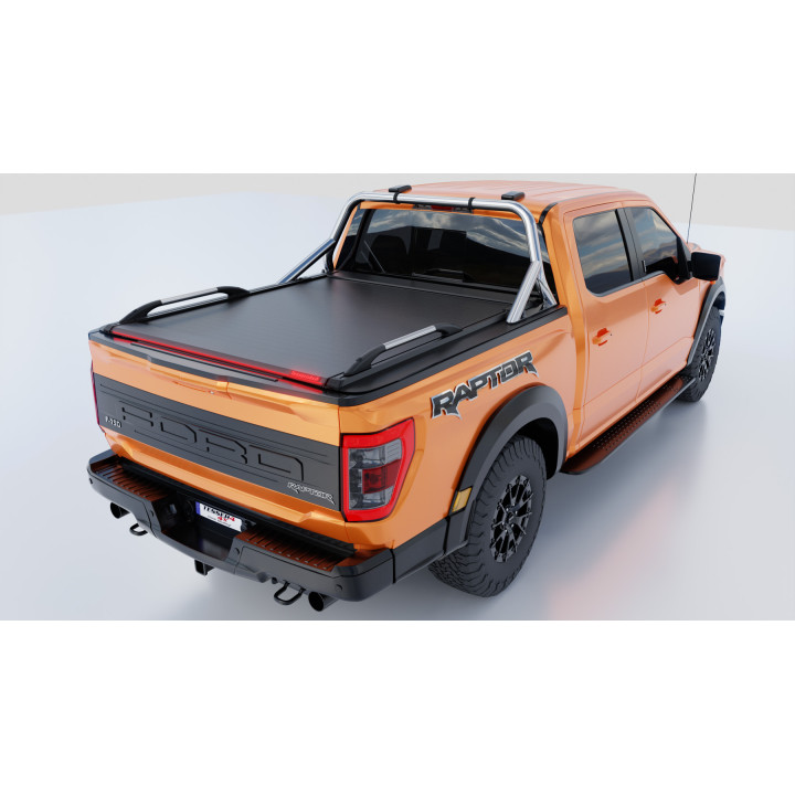 Spring Assisted Roll Top Tonneau Bed Cover, Tessera 4x4 Roll+, Ford F-150 Bed Length 5.5 Feet 2015 - 2020 - EDK.ro