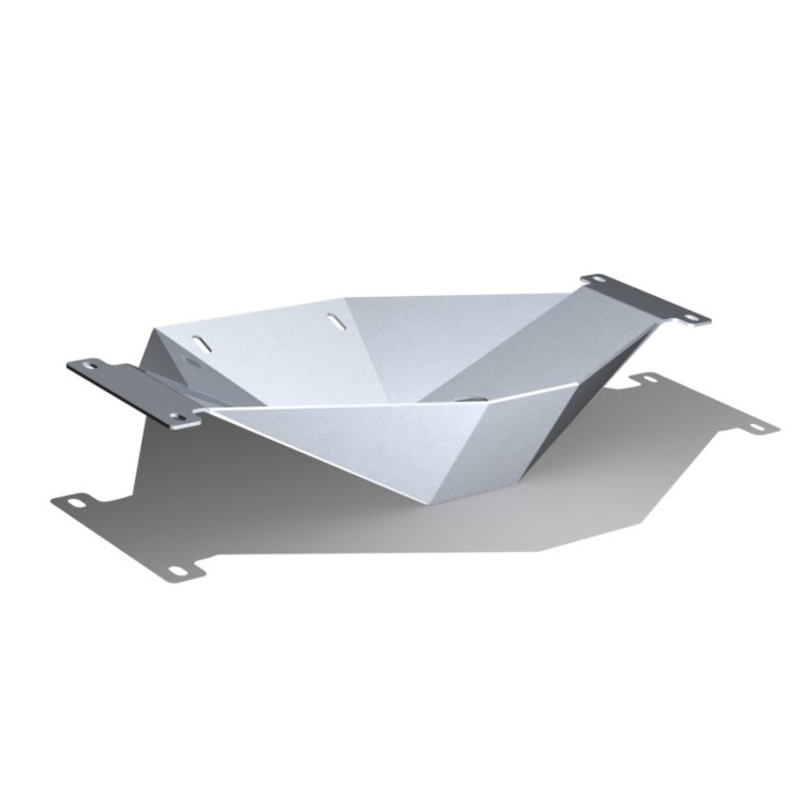 Aluminium Skid Plate for Rear Differential Cover, Steeler 4x4, Toyota Hilux 2015 - Present - EDK.ro