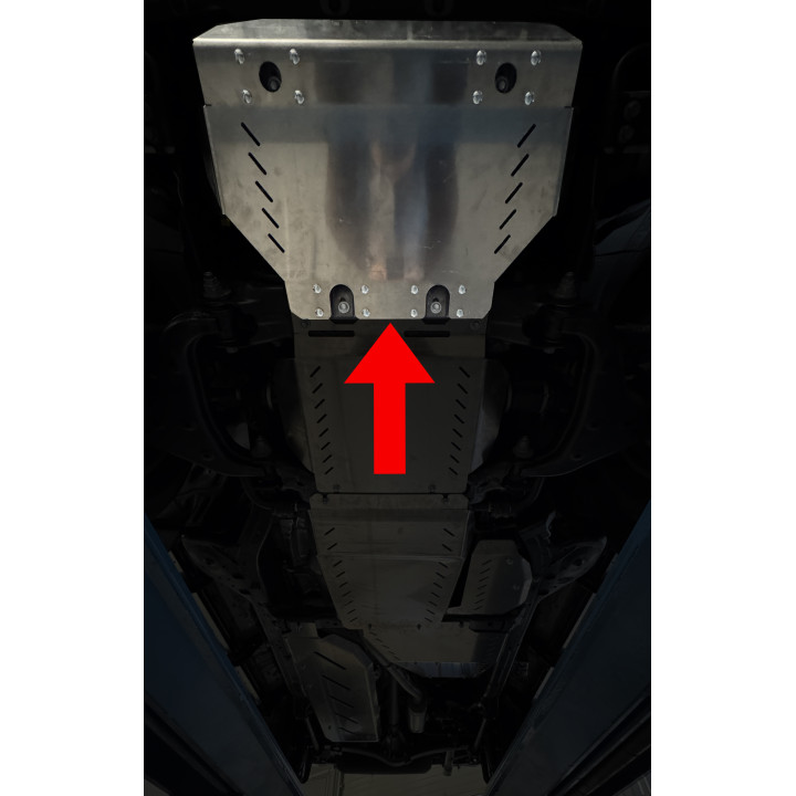 Aluminium Engine Compartment Skid Plate, Steeler 4x4, Toyota Land Cruiser 250 2024 - Present - EDK.ro