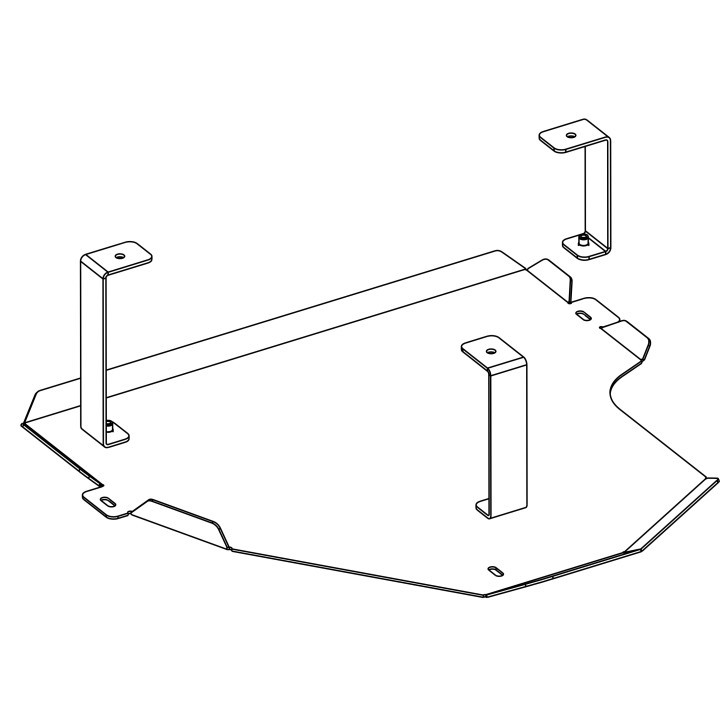 Aluminium Skid Plate for AdBlue Fuel Tank, Steeler 4x4, Toyota ProAce 2018 - Present - EDK.ro