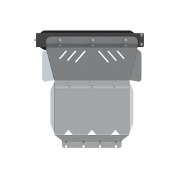 Aluminium Engine Compartment Skid Plate, Steeler 4x4, Volkswagen Amarok 2009 - 2022 - EDK.ro