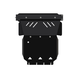 Steel Engine Compartment Skid Plate, Steeler 4x4, Volkswagen Amarok 2009 - 2022 - EDK.ro