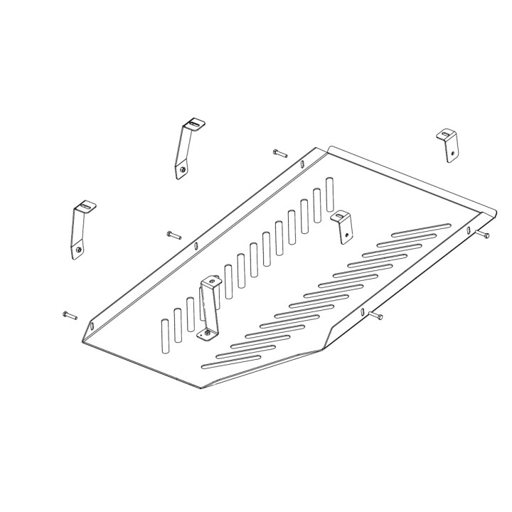 Scut Aluminiu pentru Rezervor de Combustibil, Steeler 4x4, Volkswagen Crafter, MAN TGE 2017 - 2021 - EDK.ro