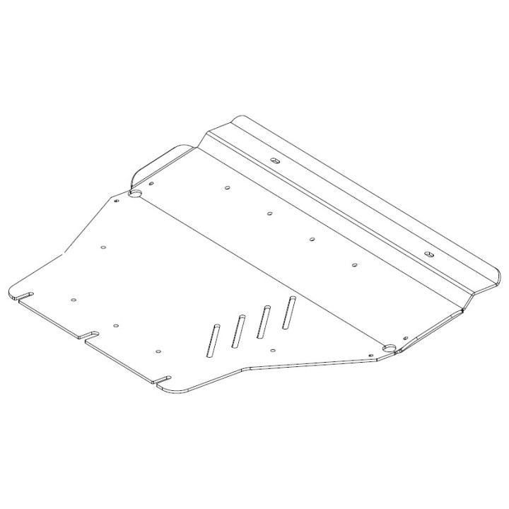 Scut Aluminiu pentru Compartimentul Motorului și Carcasa Transmisiei, Steeler 4x4, Volkswagen Transporter T6 2015 - Prezent - ED