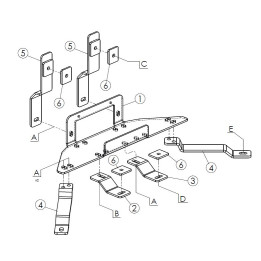 Winch Mounting Plate, Steeler 4x4, Dacia Duster 2010 - 2018 - EDK.ro