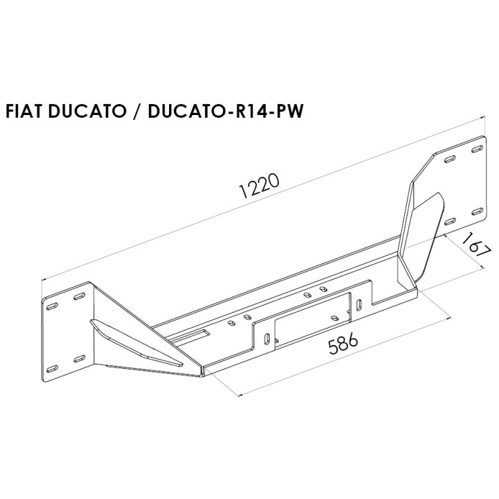 Winch Mounting Plate, Steeler 4x4, Fiat Ducato 2014 - 2024 - EDK.ro