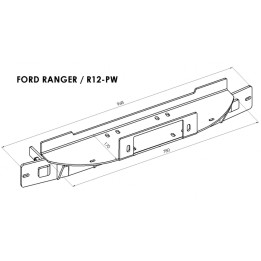 Placă de Montare Troliu, Steeler 4x4, Ford Ranger 2012 - 2016 - EDK.ro