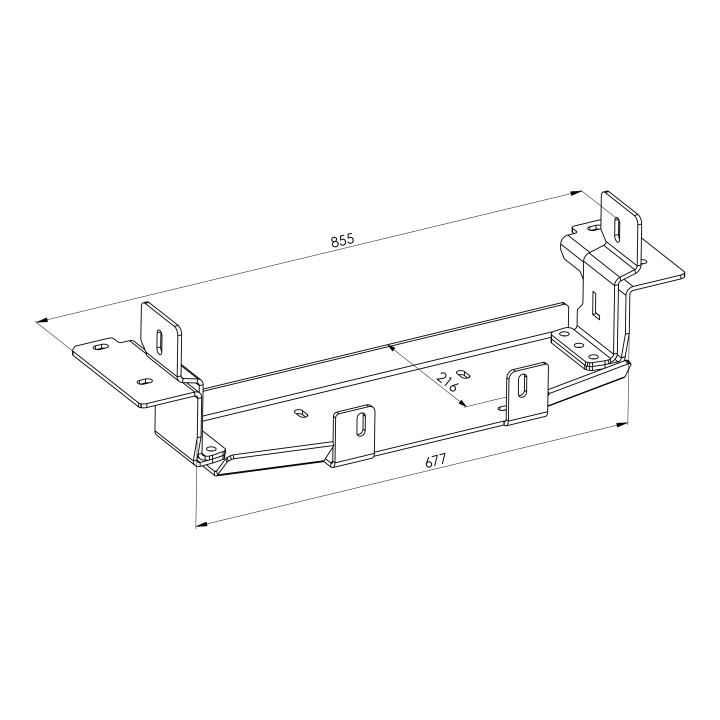 Placă de Montare Troliu, Steeler 4x4, Ford Ranger 2023 - Prezent - EDK.ro
