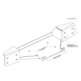 Winch Mounting Plate, Steeler 4x4, Ford Ranger 2019 - 2022 - EDK.ro