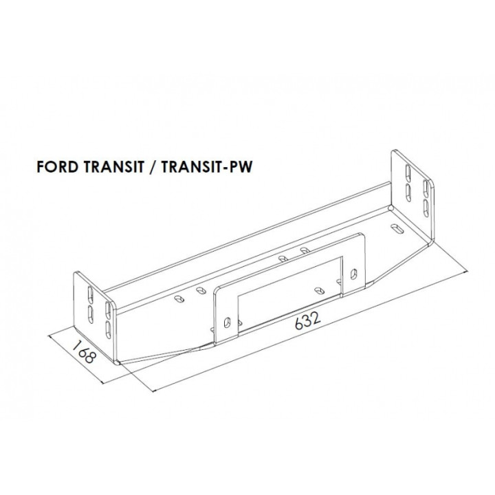 Placă de Montare Troliu, Steeler 4x4, Ford Transit 2006 - 2012 - EDK.ro