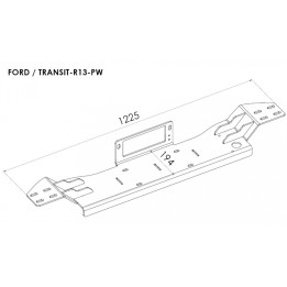 Placă de Montare Troliu, Steeler 4x4, Ford Transit 2014 - 2019 - EDK.ro