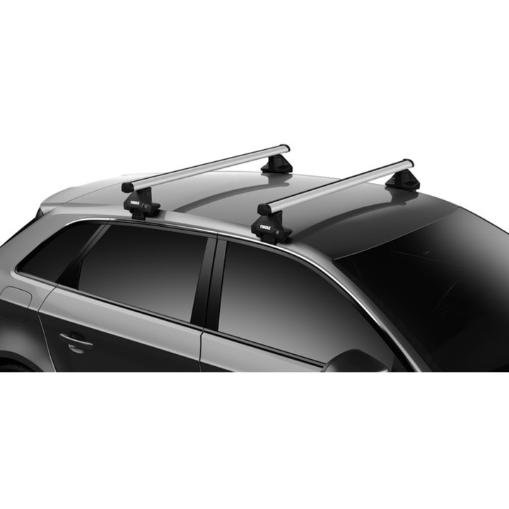 Bare transversale Thule Evo Clamp ProBar Argintiu Ford F-150 SuperCab Cabină Extra 2021 - 2023 - EDK.ro