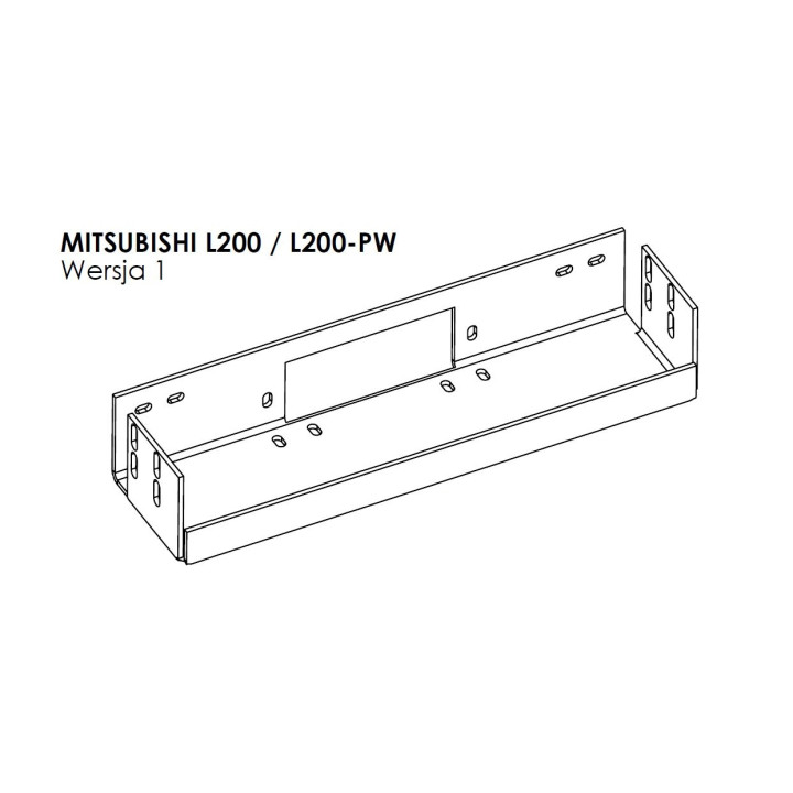 Winch Mounting Plate, Steeler 4x4, Mitsubishi L200 2006 - 2015 - EDK.ro