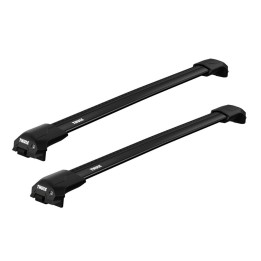 Roof Bars Thule Evo Raised Rail WingBar Edge Black Ford Ranger (T6) Double Cab 2011 - 2022 - EDK.ro