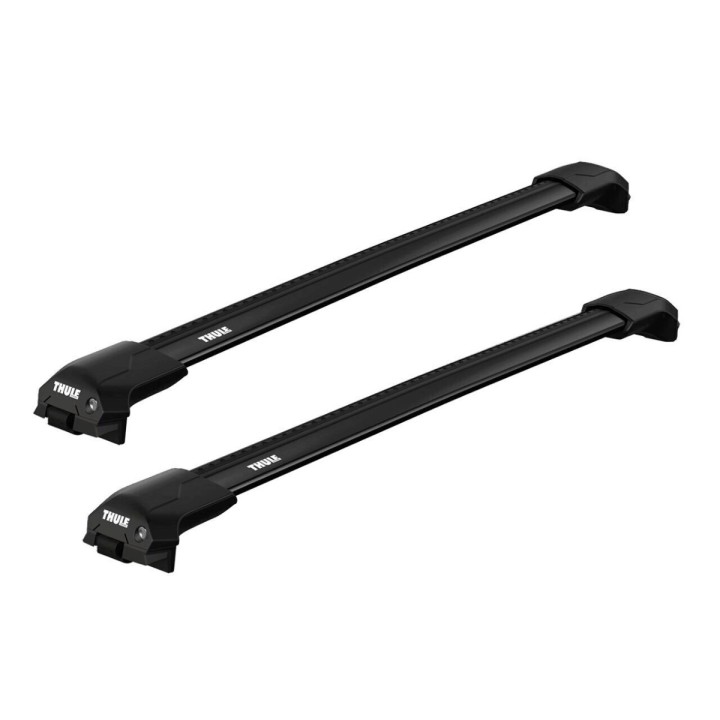 Roof Bars Thule Evo Raised Rail WingBar Edge Black Ford Ranger (T6) Double Cab 2011 - 2022 - EDK.ro