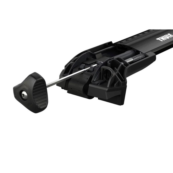 Roof Bars Thule Evo Raised Rail WingBar Edge Black Ford Ranger (T6) Double Cab 2011 - 2022 - EDK.ro