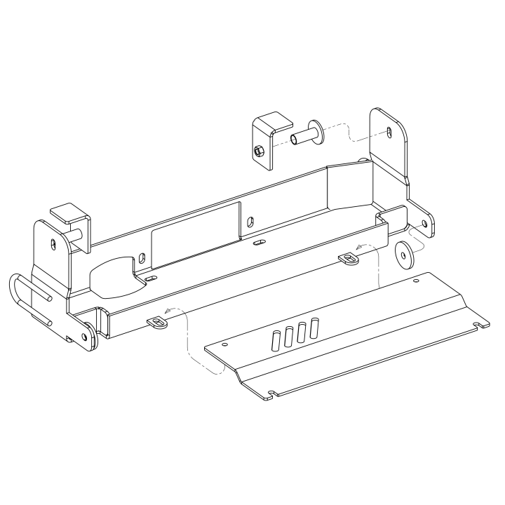 Winch Mounting Plate, Steeler 4x4, Mitsubishi L200 2015 - 2018 - EDK.ro