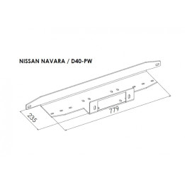 Placă de Montare Troliu, Steeler 4x4, Nissan Navara 2005 - 2010 - EDK.ro