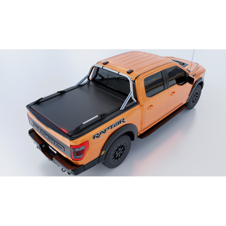 Spring Assisted Roll Top Tonneau Bed Cover, Tessera 4x4 Roll+, Ford F-150 Bed Length 6.5 Feet 2015 - 2020 - EDK.ro