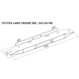Winch Mounting Plate, Steeler 4x4, Toyota Land Cruiser V8 2007 - 2012 - EDK.ro
