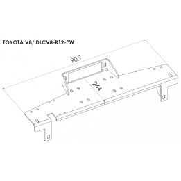 Placă de Montare Troliu, Steeler 4x4, Toyota Land Cruiser V8 2012 - 2017 - EDK.ro