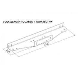 Placă de Montare Troliu, Steeler 4x4, Volkswagen Touareg 2010 - Prezent - EDK.ro