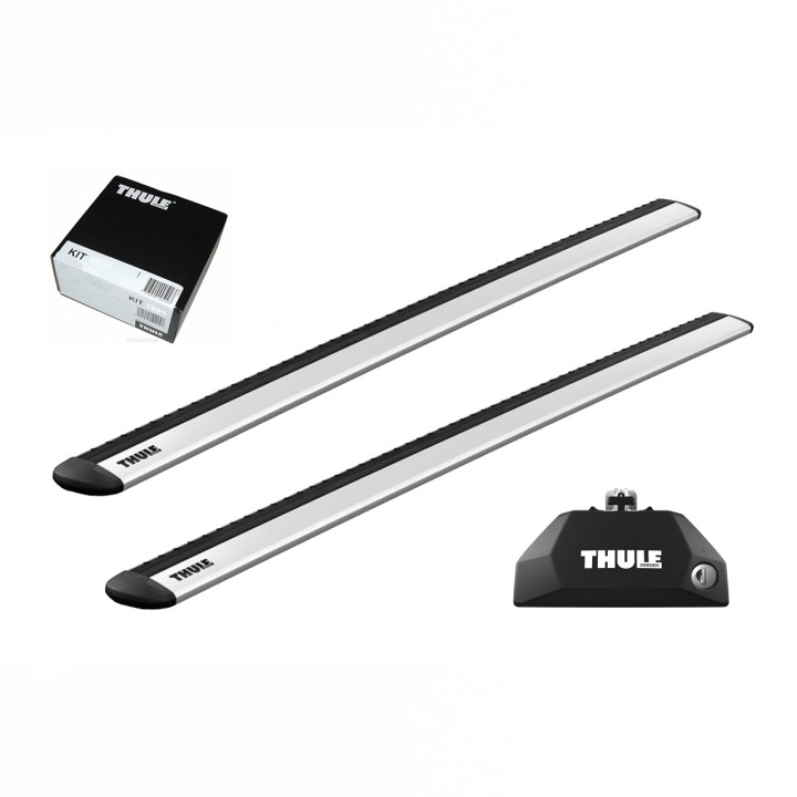 Roof Bars Thule Evo Flush Rail WingBar Evo Silver Mazda BT-50 Crew Cab (Mk. III) Double Cab 2020 - Present - EDK.ro