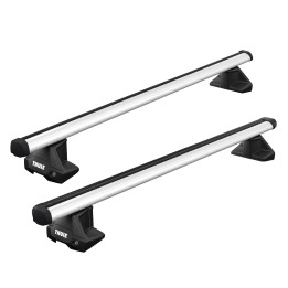 Roof Bars Thule Evo Clamp ProBar Silver Nissan Frontier Double Cab 2005 - 2015 - EDK.ro