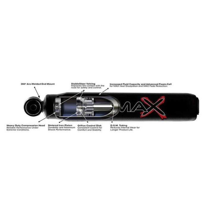 Amortizor Față Hidraulic, Skyjacker Negru Max Lift 0-1 Inch, Chevrolet Avalanche 2500 2002 - 2006 - EDK.ro