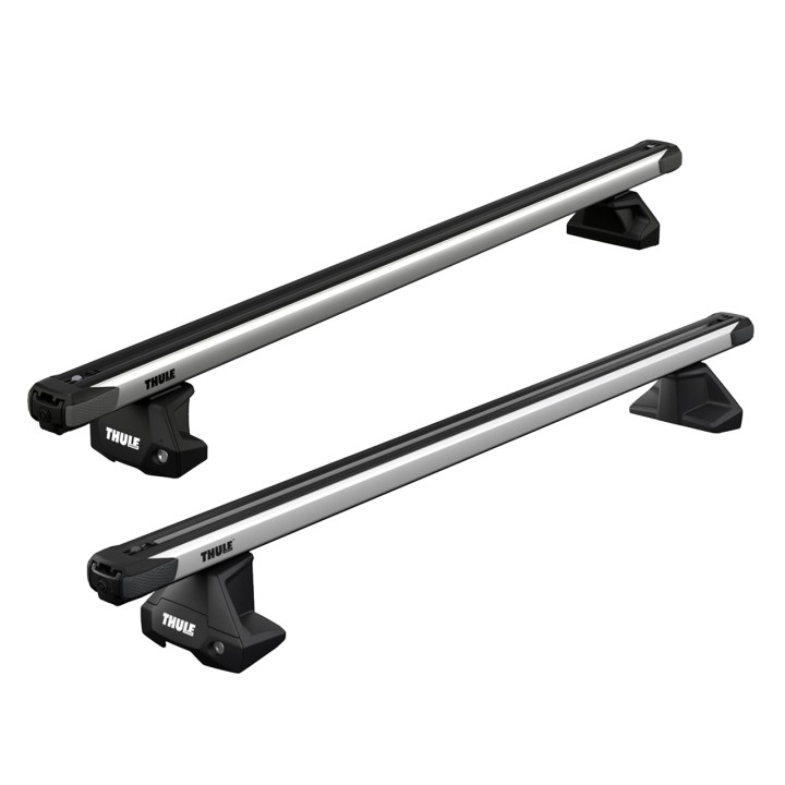 Bare transversale Thule Evo Clamp SlideBar Argintiu Nissan Navara (D23) Cabină Extra 2015 - Prezent - EDK.ro