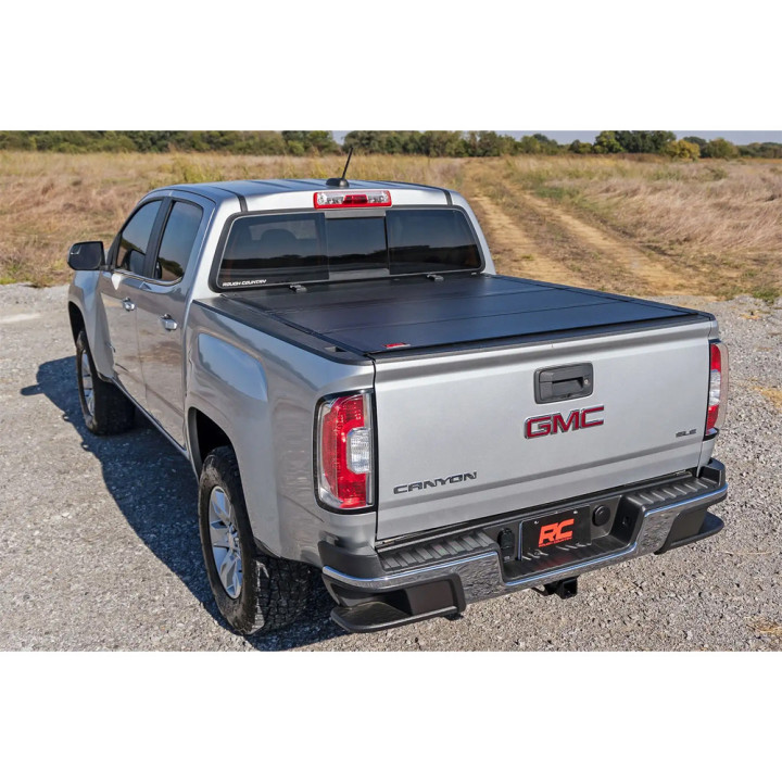Lid Tonneau Bed Cover, Rough Country Tri-Fold, Chevrolet Colorado / GMC Canyon Bed Length 6.0 Feet 2013 - Present - EDK.ro