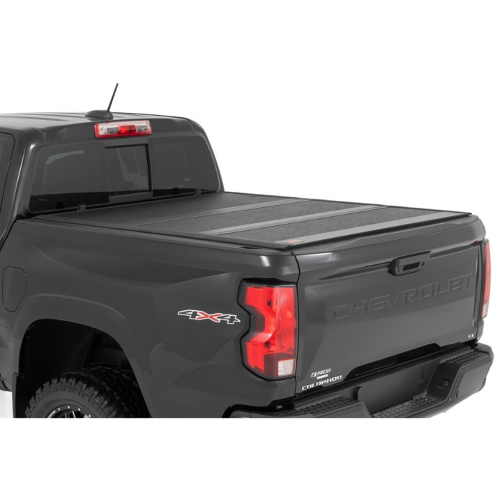 Lid Tonneau Bed Cover, Rough Country Tri-Fold, Chevrolet Colorado / GMC Canyon Bed Length 5.0 Feet 2013 - Present - EDK.ro