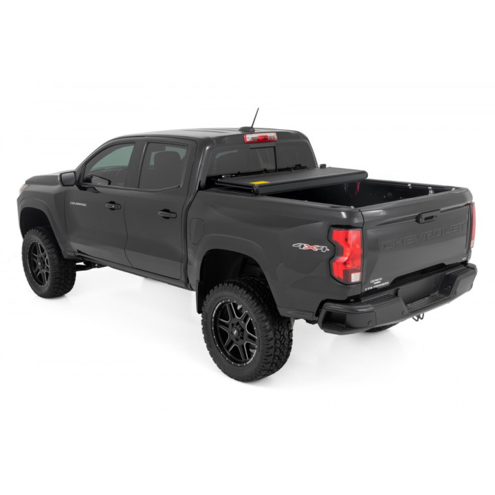 Lid Tonneau Bed Cover, Rough Country Tri-Fold, Chevrolet Colorado / GMC Canyon Bed Length 5.0 Feet 2014 - 2092 - EDK.ro