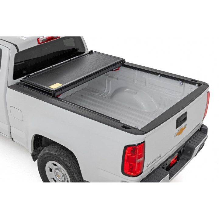 Lid Tonneau Bed Cover, Rough Country Tri-Fold, Chevrolet Colorado / GMC Canyon Bed Length 6.0 Feet 2013 - Present - EDK.ro