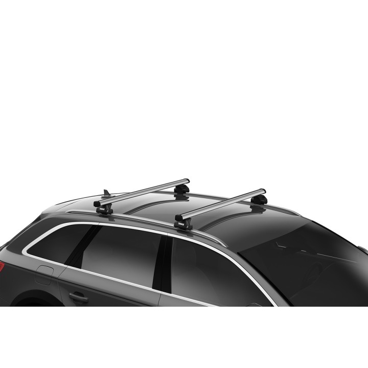 Roof Bars Thule Evo Flush Rail ProBar Silver Audi Q8 5-Door SUV 2019 - Present - EDK.ro