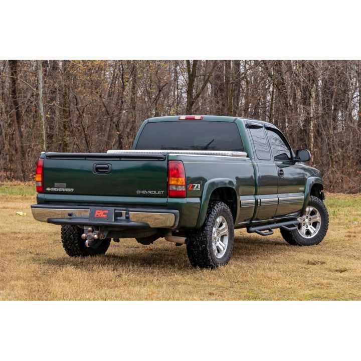 Side Steps, Rough Country Nerf Step, Chevrolet Silverado 1500 / Silverado 2500 / Silverado 3500 / GMC Sierra 1500 / Sierra 2500 
