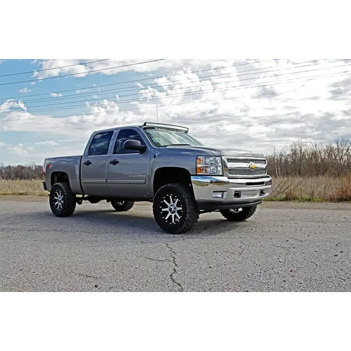 EC Approved LED Projector Integration Kit, Rough Country LED light mount bracket for 50" light bar, Chevrolet Silverado 1500 / S