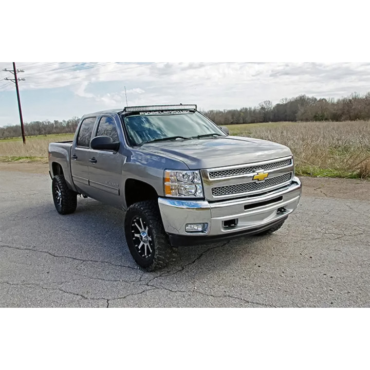 EC Approved LED Projector Integration Kit, Rough Country LED light mount bracket for 50" light bar, Chevrolet Silverado 1500 / S